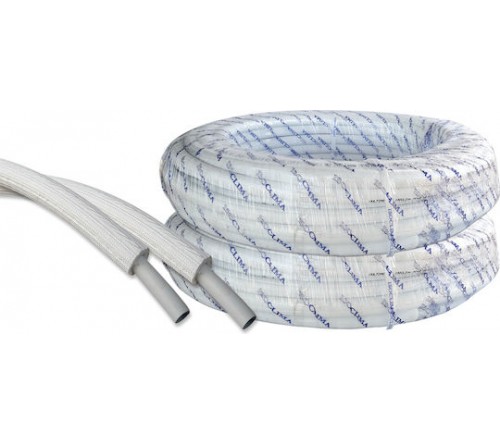 Σωλήνα πολυστρωματική PEX AL PEX  Φ20 Χ 2,00 με Λευκή μόνωση Isoclima Ιταλίας.     
