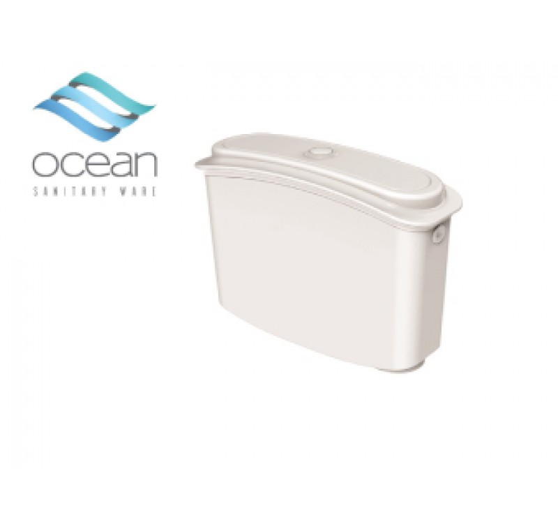 Ocean Καζανάκι Πλάτης Πλαστικό Λευκό
